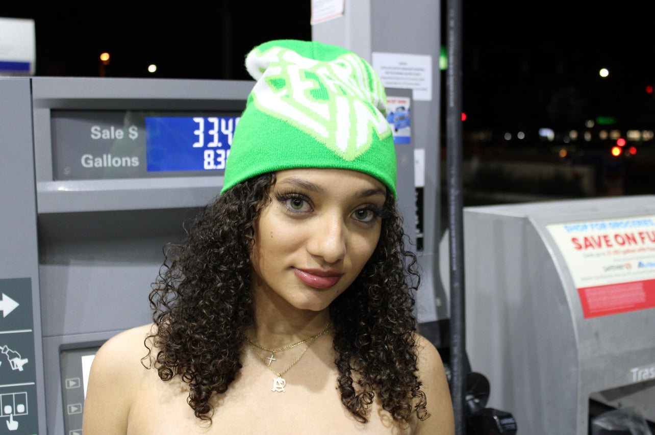 Green Beam Beanie